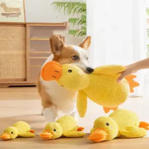 Cute Stomping Duck Dog Toy - Bite-Resistant Plush for Puppies & Large Dogs