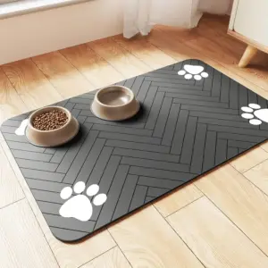 Absorbent Pet Feeding Mat for pet Bowls